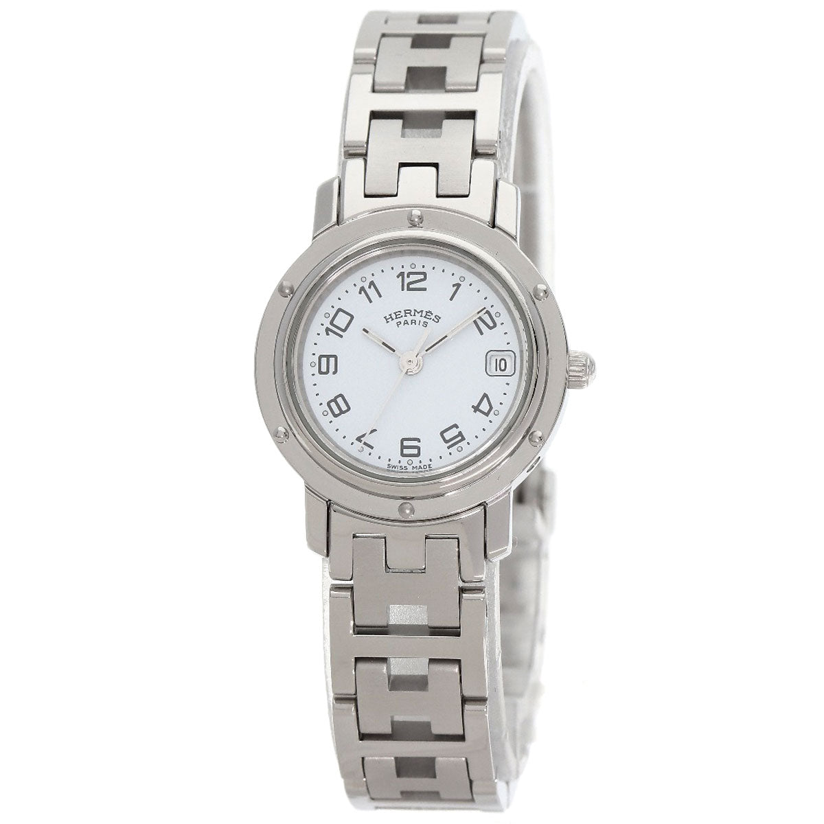 HERMES Clipper Watches CL4.210 Stainless Steel/Stainless Steel Ladies