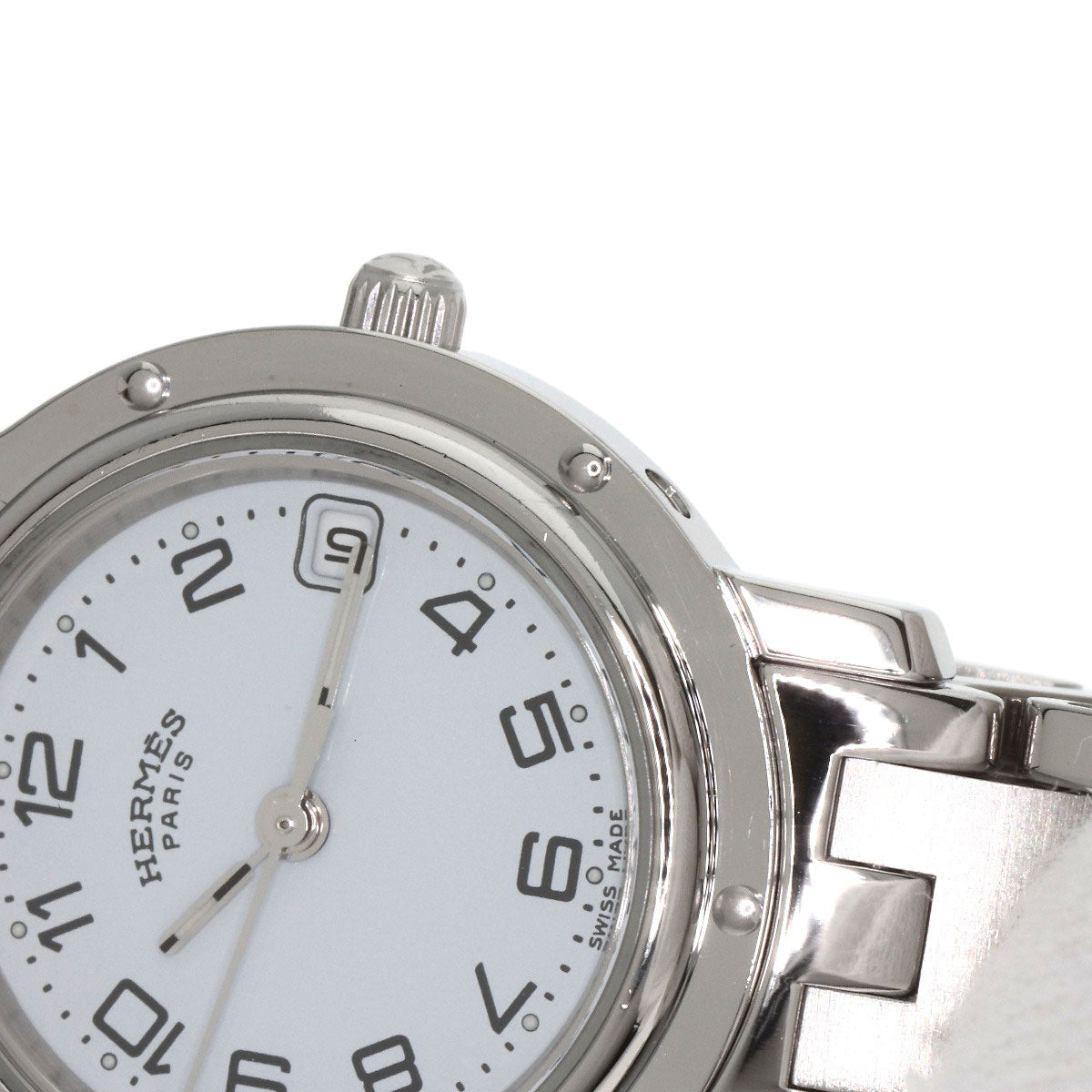 HERMES Clipper Watches CL4.210 Stainless Steel/Stainless Steel Ladies