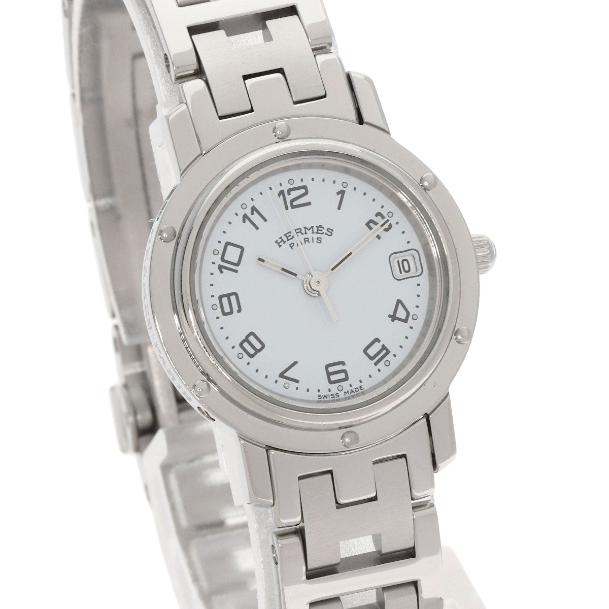 HERMES Clipper Watches CL4.210 Stainless Steel/Stainless Steel Ladies