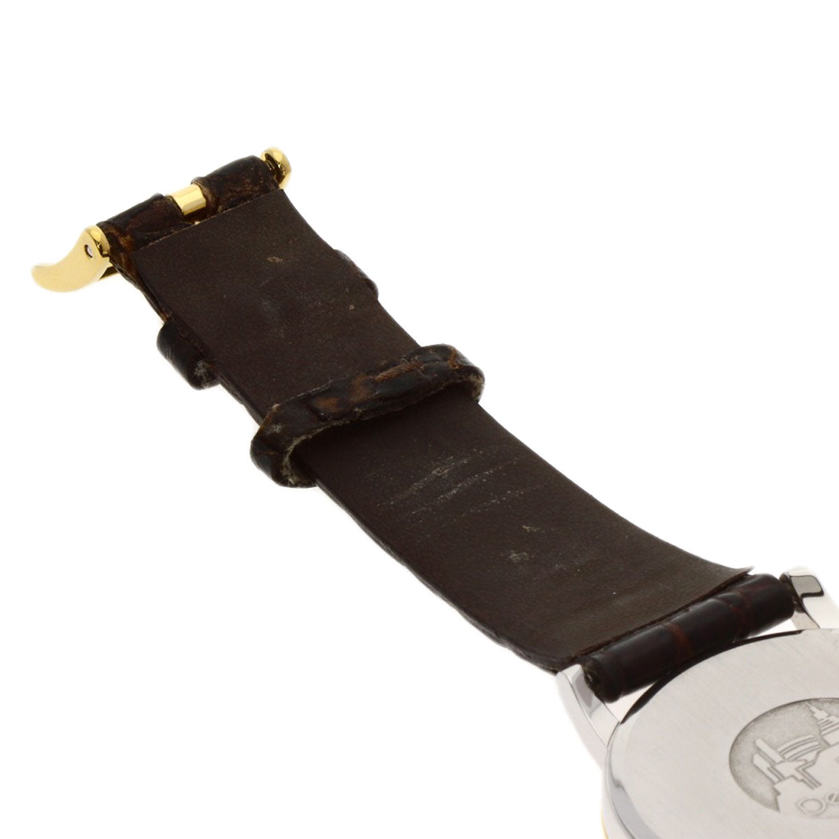 OMEGA De Ville Prestige Watches Gold Plated/Leather mens