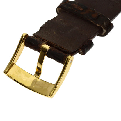 OMEGA De Ville Prestige Watches Gold Plated/Leather mens