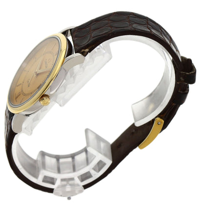 OMEGA De Ville Prestige Watches Gold Plated/Leather mens