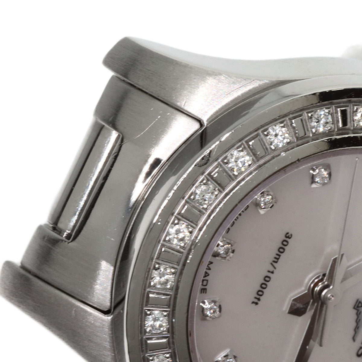 LONGINES HydroConquest 11P Bezel Diamond Watches L3.158.0 Stainless Steel/Stainless Steel Ladies