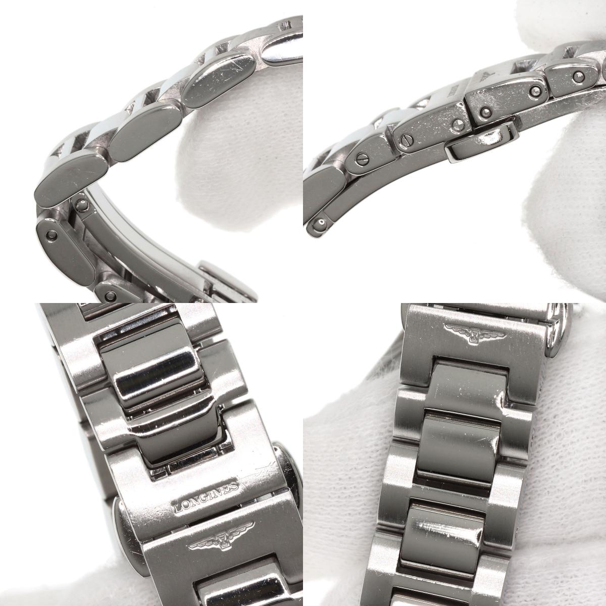 LONGINES HydroConquest 11P Bezel Diamond Watches L3.158.0 Stainless Steel/Stainless Steel Ladies