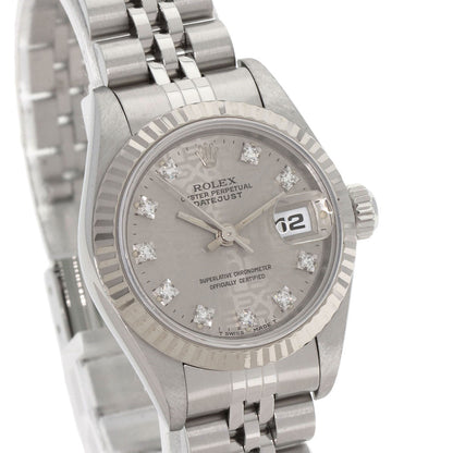 ROLEX DATEJUST 10P Diamond Watches 69174G Stainless Steel/Stainless Steel Ladies