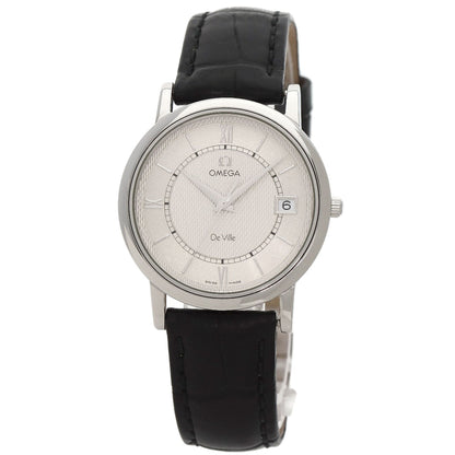 OMEGA De Ville Prestige Watches 7824.21 Stainless Steel/Leather mens