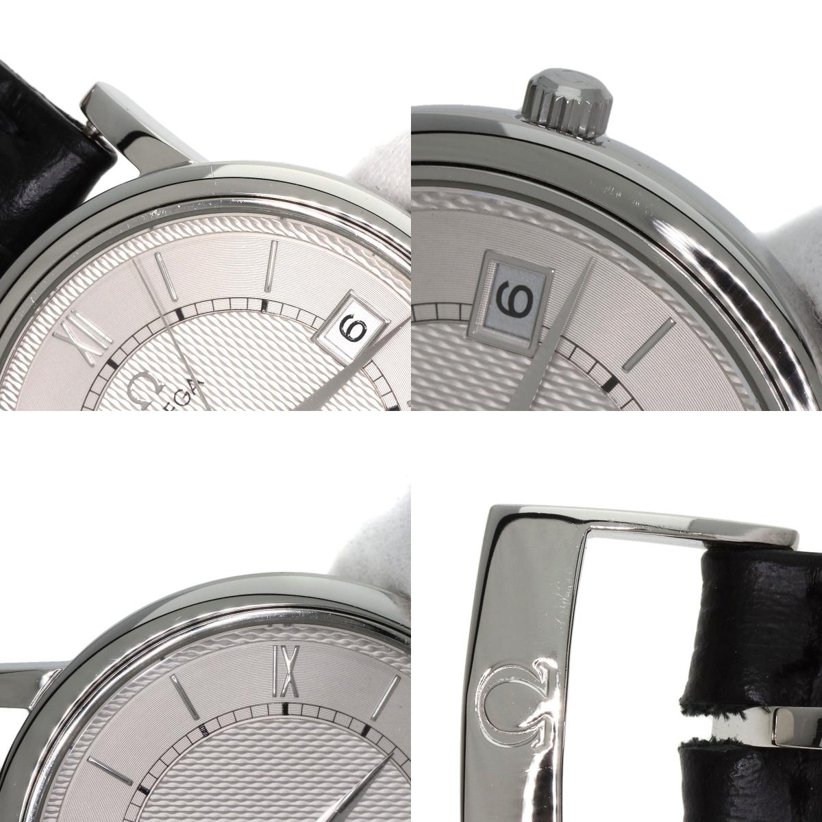 OMEGA De Ville Prestige Watches 7824.21 Stainless Steel/Leather mens