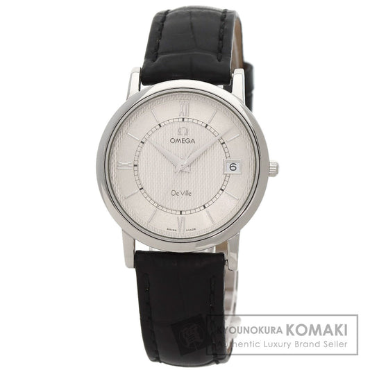 OMEGA De Ville Prestige Watches 7824.21 Stainless Steel/Leather mens