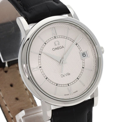 OMEGA De Ville Prestige Watches 7824.21 Stainless Steel/Leather mens