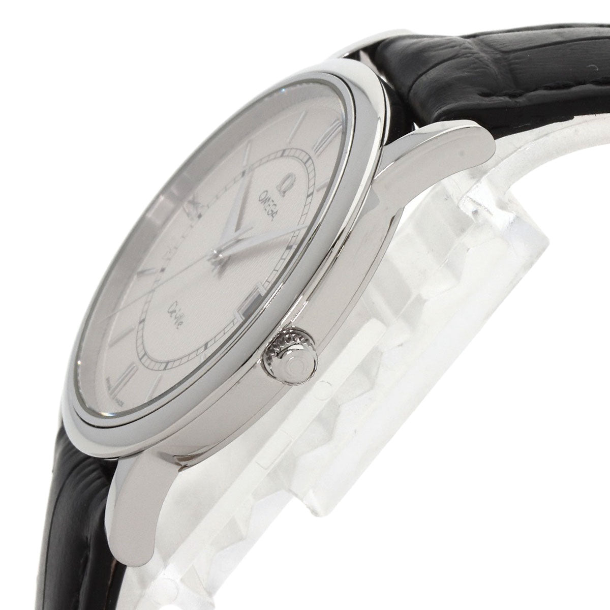 OMEGA De Ville Prestige Watches 7824.21 Stainless Steel/Leather mens
