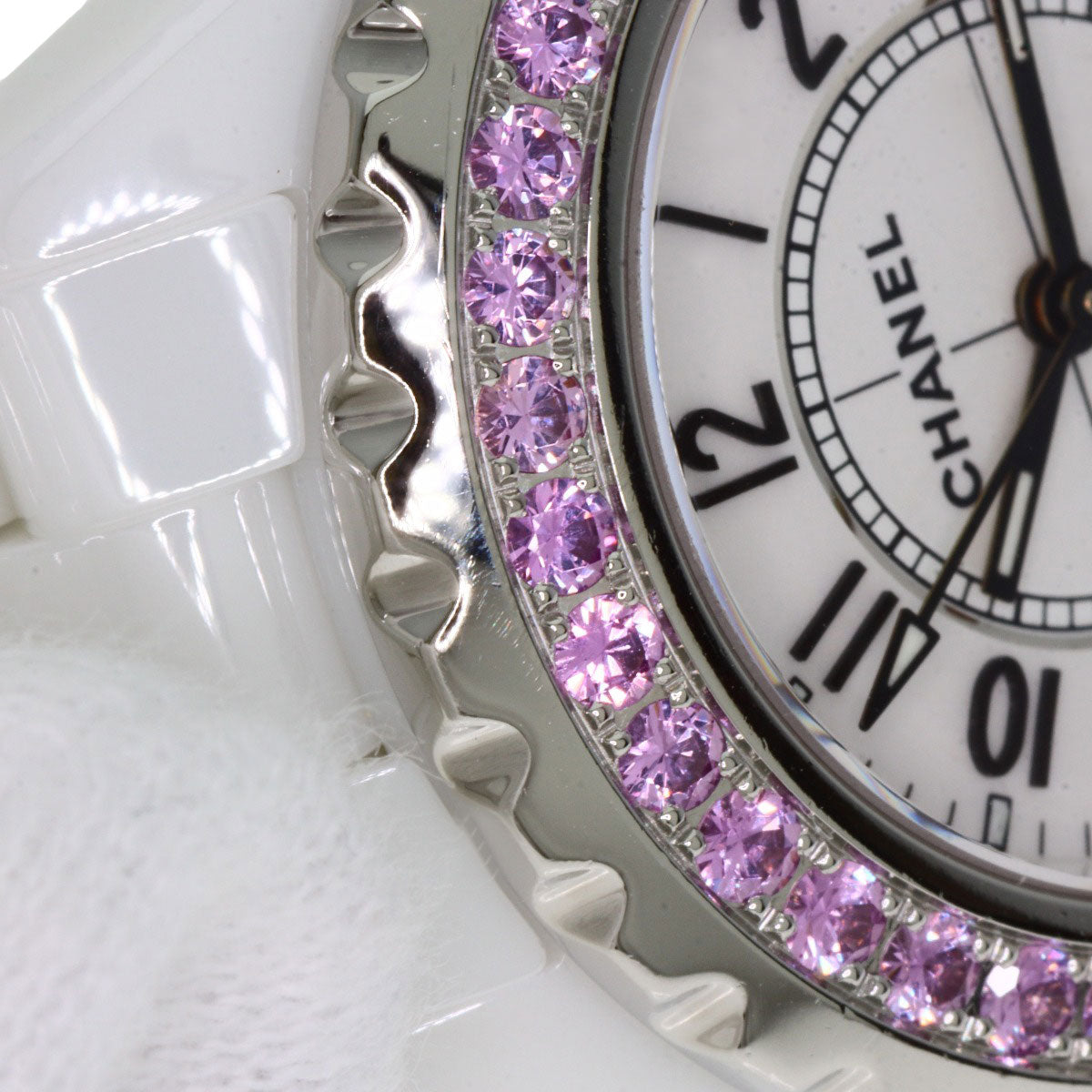 CHANEL J12 1.3" Pink Sapphire Watches H1181 Ceramic/Ceramic Ladies