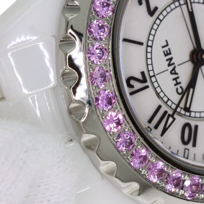 CHANEL J12 1.3" Pink Sapphire Watches H1181 Ceramic/Ceramic Ladies