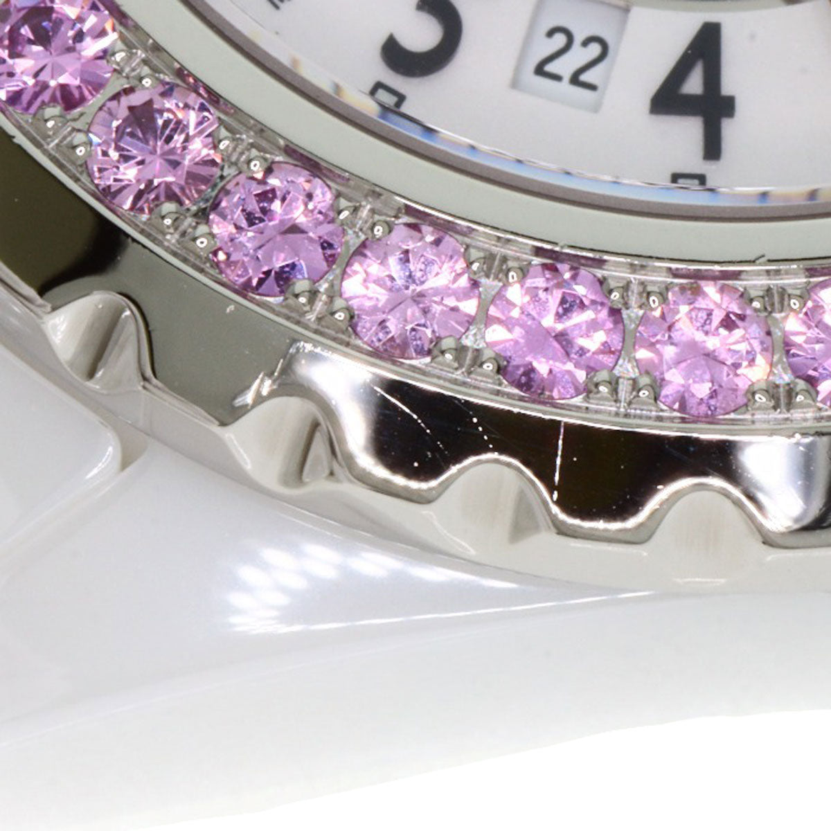 CHANEL J12 1.3" Pink Sapphire Watches H1181 Ceramic/Ceramic Ladies