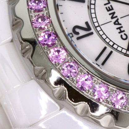 CHANEL J12 1.3" Pink Sapphire Watches H1181 Ceramic/Ceramic Ladies