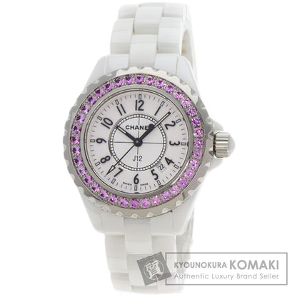 CHANEL J12 1.3" Pink Sapphire Watches H1181 Ceramic/Ceramic Ladies