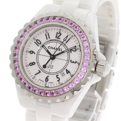 CHANEL J12 1.3" Pink Sapphire Watches H1181 Ceramic/Ceramic Ladies