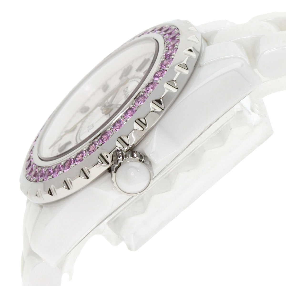 CHANEL J12 1.3" Pink Sapphire Watches H1181 Ceramic/Ceramic Ladies