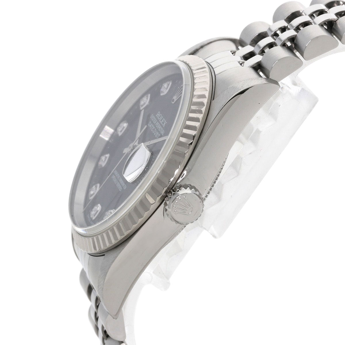 ROLEX DATEJUST 10P Diamond Watches 16234G Stainless Steel/Stainless Steel mens