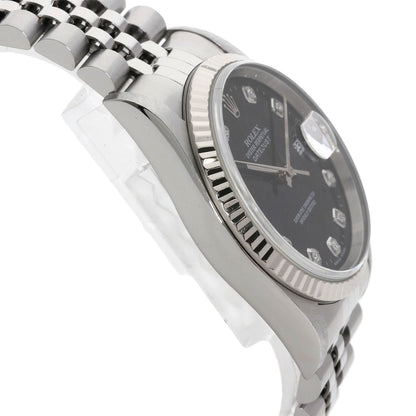ROLEX DATEJUST 10P Diamond Watches 16234G Stainless Steel/Stainless Steel mens