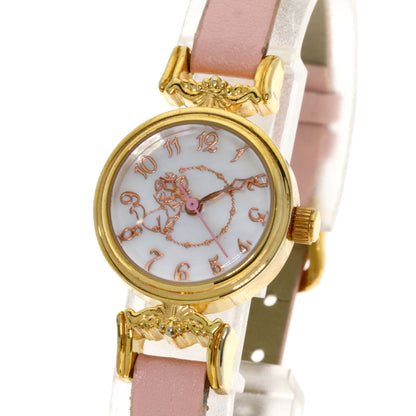 Disney Marie the Aristocats Watches TDSJ00258 Gold Plated/Leather Ladies
