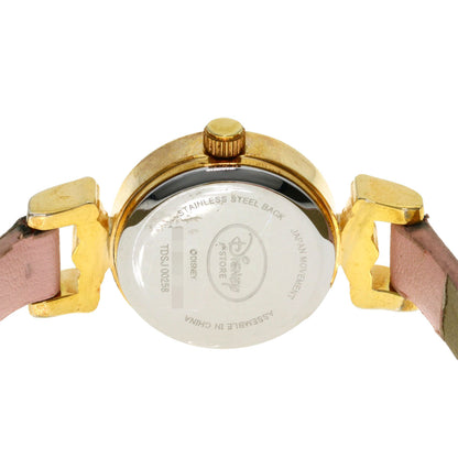Disney Marie the Aristocats Watches TDSJ00258 Gold Plated/Leather Ladies