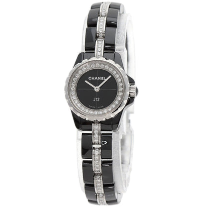 CHANEL J12 XS 0.7" Diamond Watches H5236 Ceramic/Ceramic Ladies