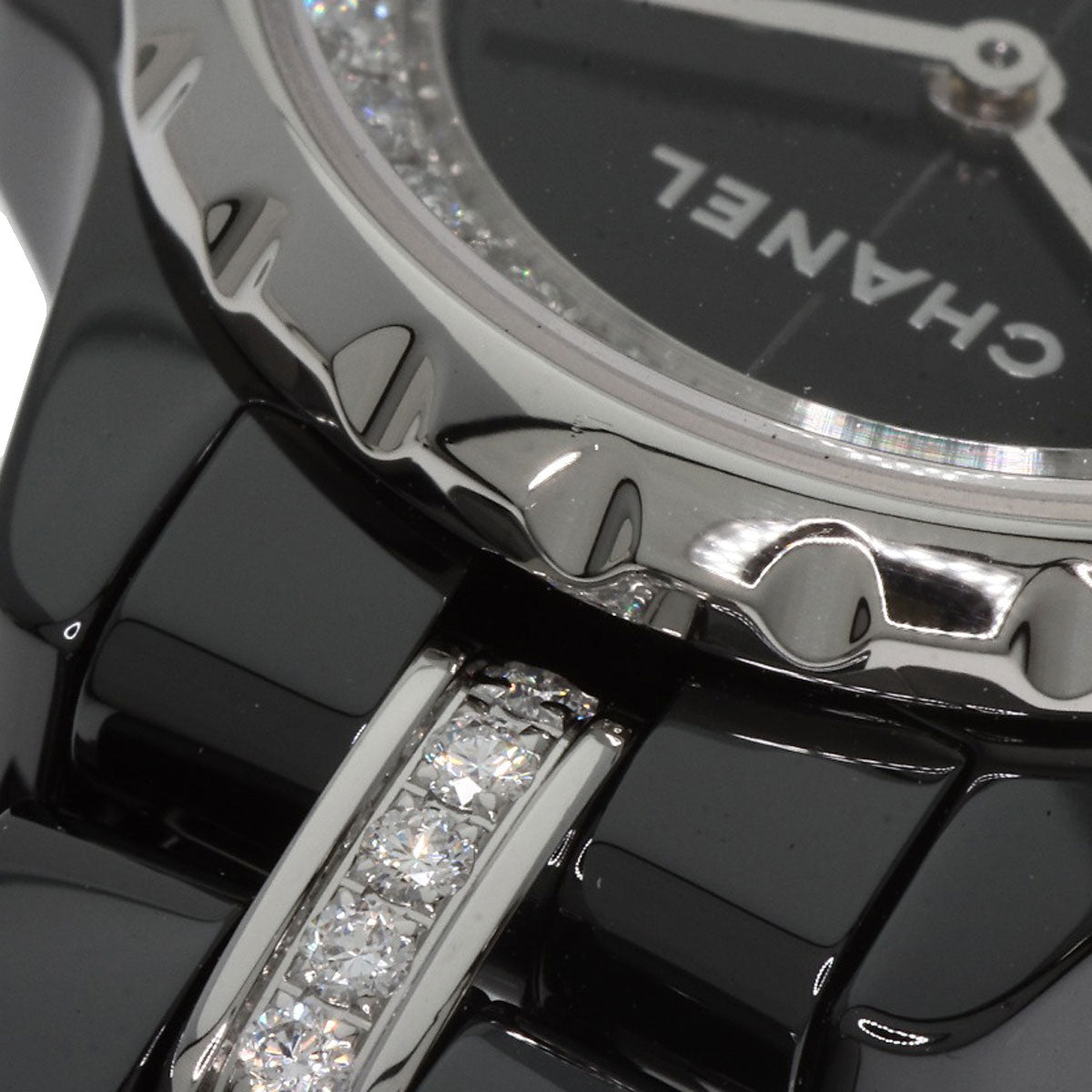 CHANEL J12 XS 0.7" Diamond Watches H5236 Ceramic/Ceramic Ladies