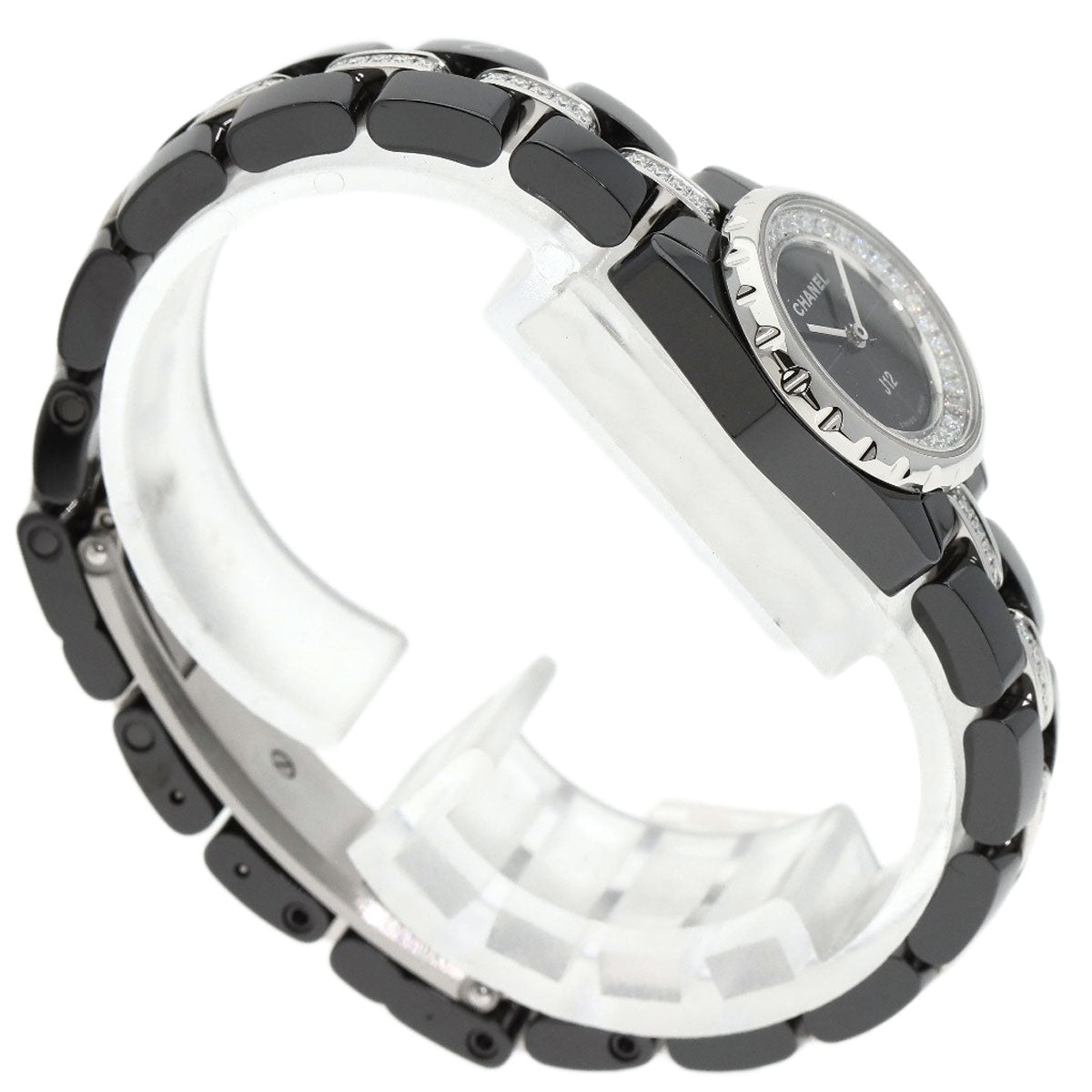 CHANEL J12 XS 0.7" Diamond Watches H5236 Ceramic/Ceramic Ladies