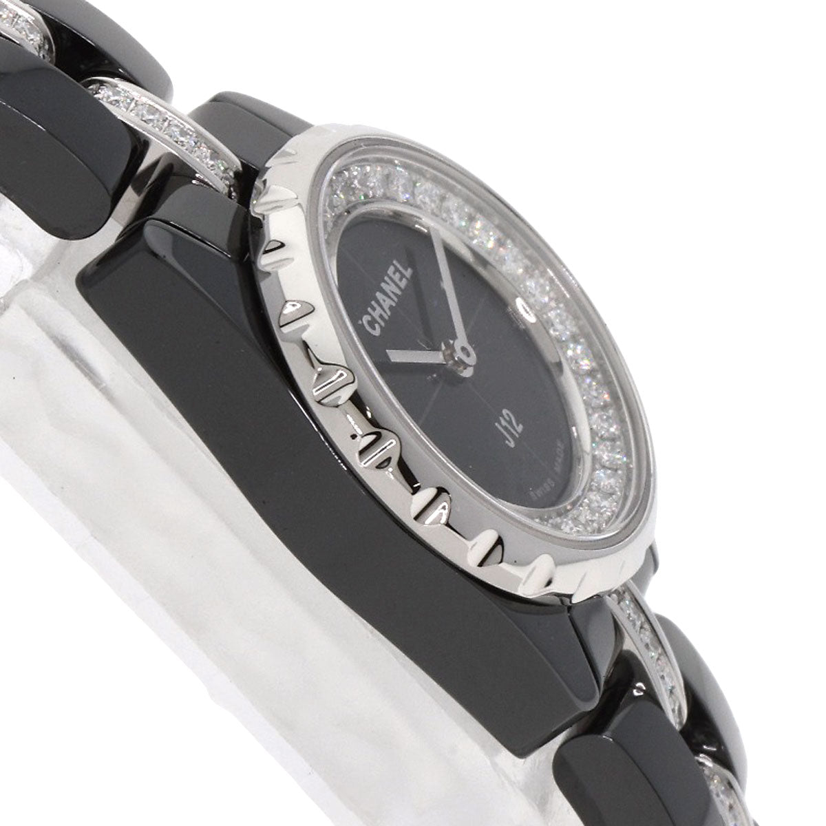 CHANEL J12 XS 0.7" Diamond Watches H5236 Ceramic/Ceramic Ladies