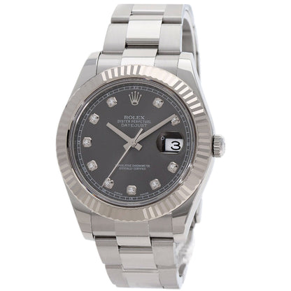 ROLEX Datejust 2 10P Diamond Watches 116334G Stainless Steel/Stainless Steel mens
