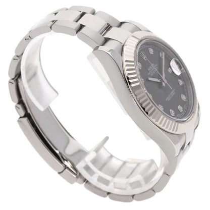 ROLEX Datejust 2 10P Diamond Watches 116334G Stainless Steel/Stainless Steel mens