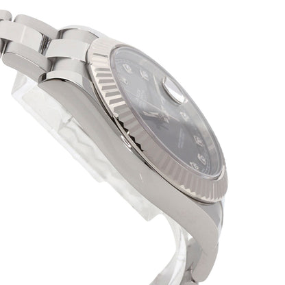 ROLEX Datejust 2 10P Diamond Watches 116334G Stainless Steel/Stainless Steel mens