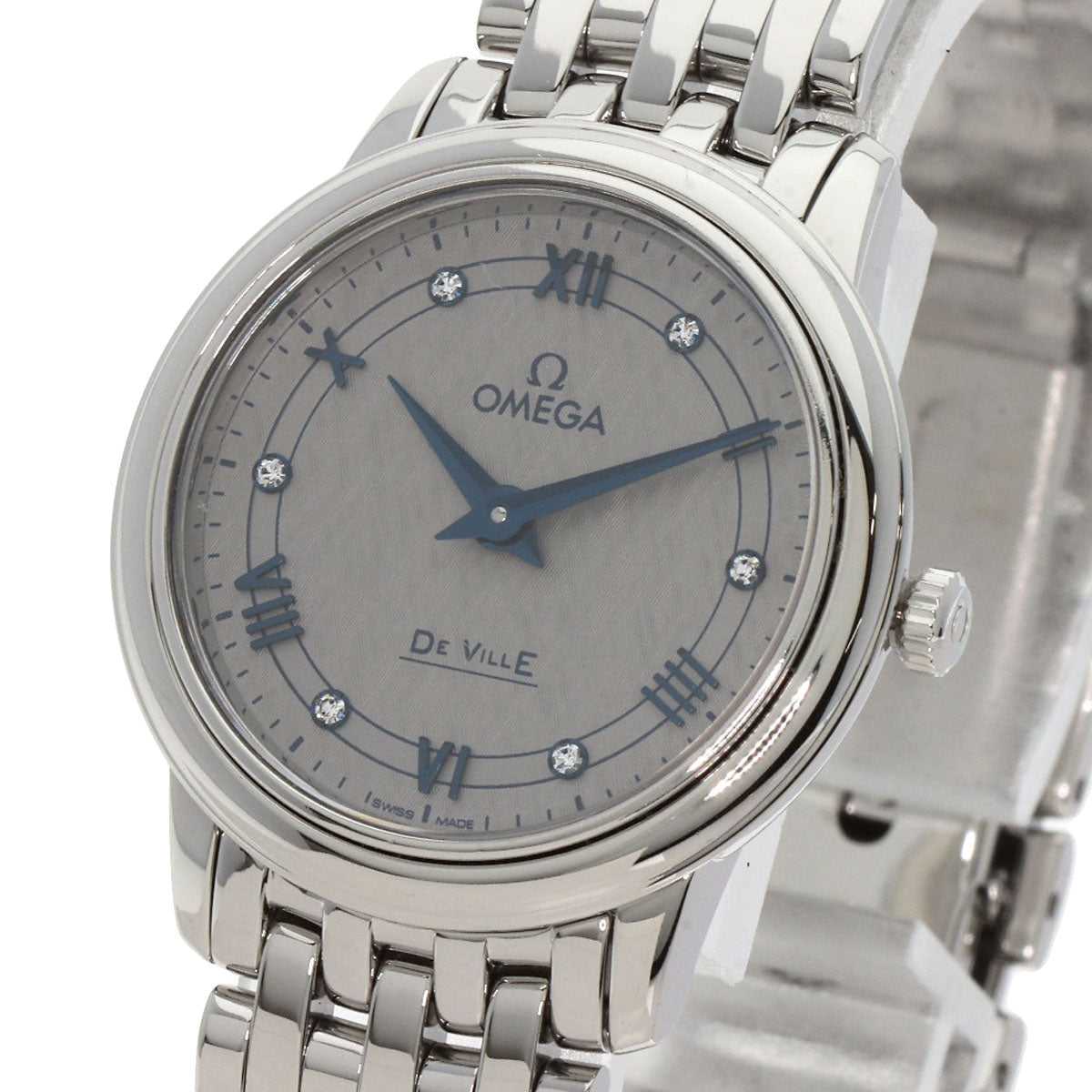 OMEGA De Ville Prestige 1.1" Watches 424.10.27.60.56.002 Stainless Steel/Stainless Steel Ladies