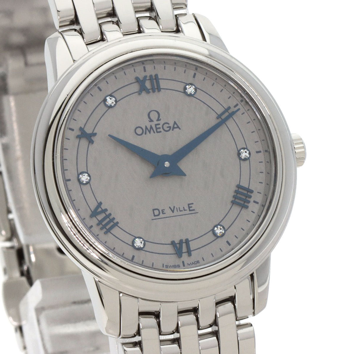OMEGA De Ville Prestige 1.1" Watches 424.10.27.60.56.002 Stainless Steel/Stainless Steel Ladies