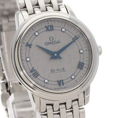 OMEGA De Ville Prestige 1.1" Watches 424.10.27.60.56.002 Stainless Steel/Stainless Steel Ladies