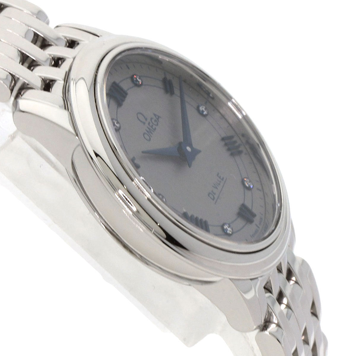 OMEGA De Ville Prestige 1.1" Watches 424.10.27.60.56.002 Stainless Steel/Stainless Steel Ladies