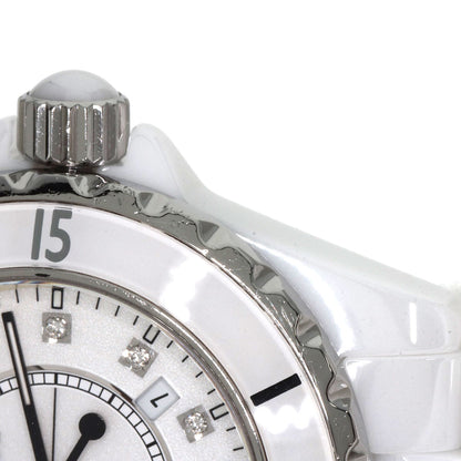 CHANEL J12 1.3" 12P Diamond Watches H1628 Ceramic/Ceramic Ladies