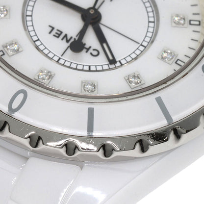 CHANEL J12 1.3" 12P Diamond Watches H1628 Ceramic/Ceramic Ladies