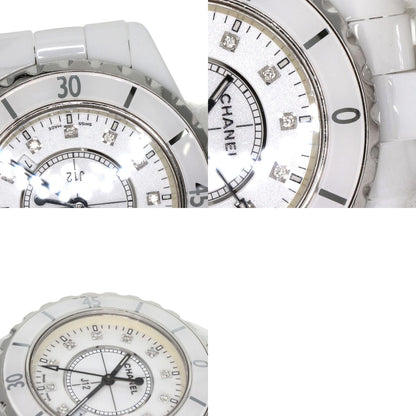 CHANEL J12 1.3" 12P Diamond Watches H1628 Ceramic/Ceramic Ladies