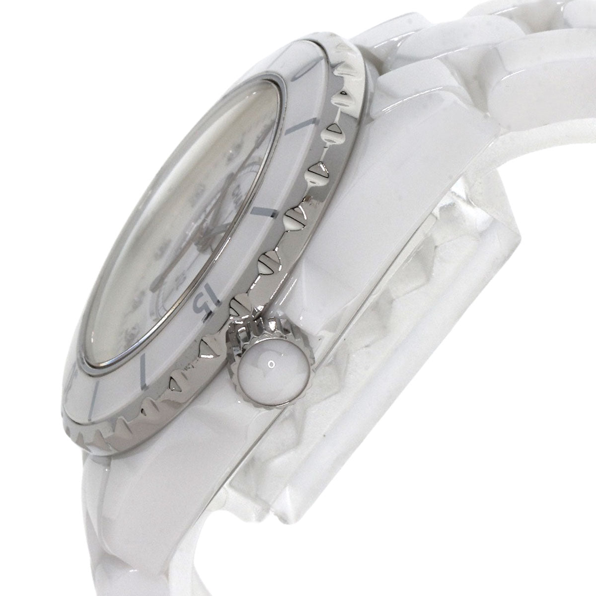 CHANEL J12 1.3" 12P Diamond Watches H1628 Ceramic/Ceramic Ladies