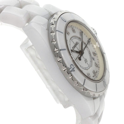 CHANEL J12 1.3" 12P Diamond Watches H1628 Ceramic/Ceramic Ladies
