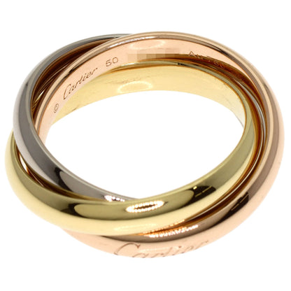 CARTIER   Trinity #50 current model Ring  K18 Yellow Gold 18K Pink GoldLadies [Used]