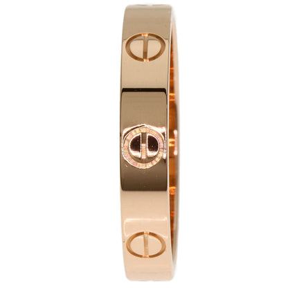 CARTIER mini love ring #58 Ring K18 Pink Gold Ladies [Used]