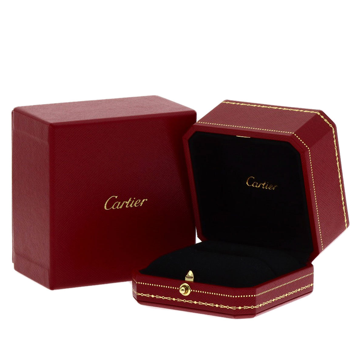 CARTIER mini love ring #58 Ring K18 Pink Gold Ladies [Used]