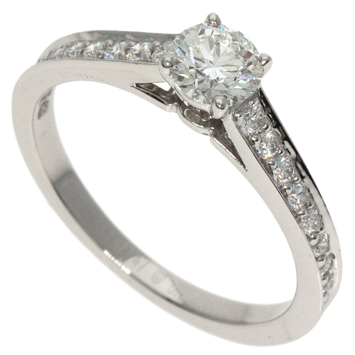 CARTIER Solitaire Diamond # 47 Ring Platinum PT950 Ladies [Used]
