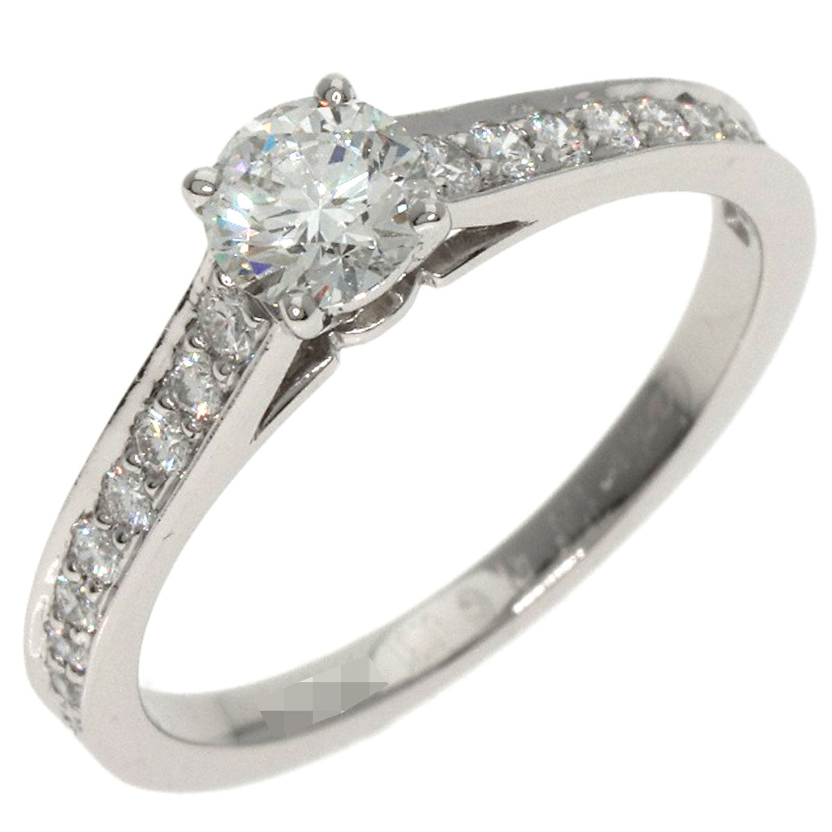 CARTIER Solitaire Diamond # 47 Ring Platinum PT950 Ladies [Used]