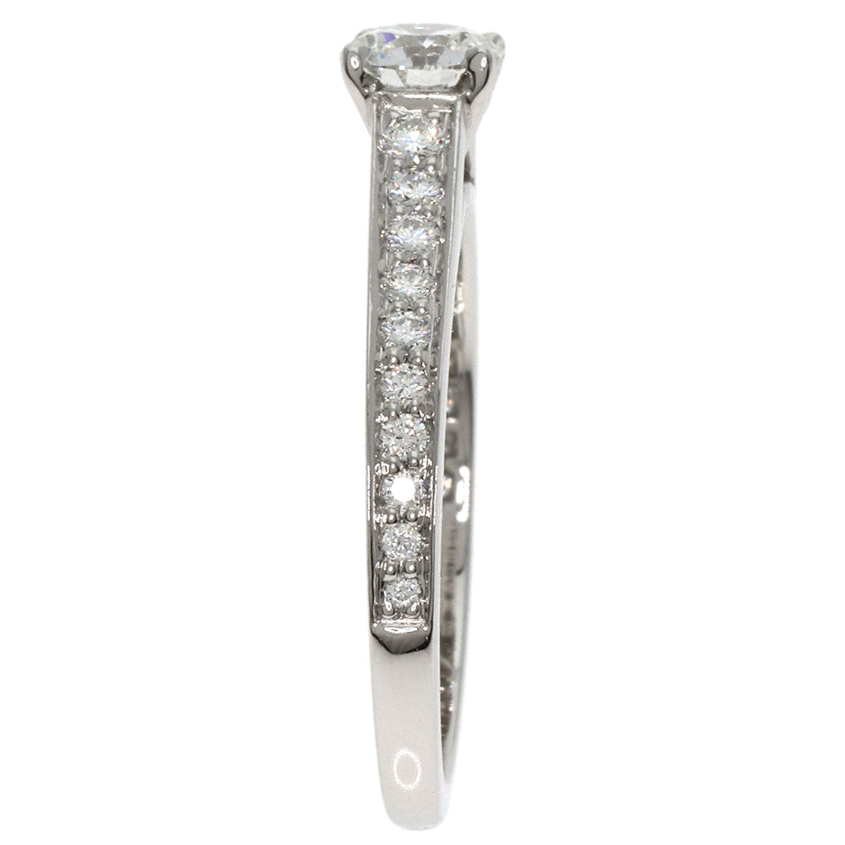 CARTIER Solitaire Diamond # 47 Ring Platinum PT950 Ladies [Used]