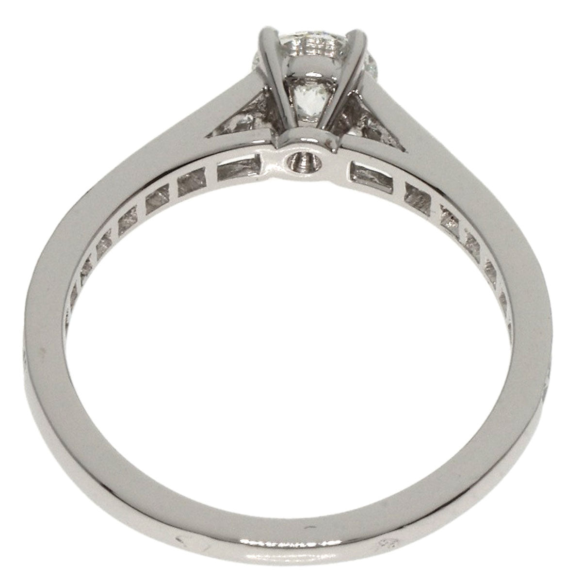 CARTIER Solitaire Diamond # 47 Ring Platinum PT950 Ladies [Used]