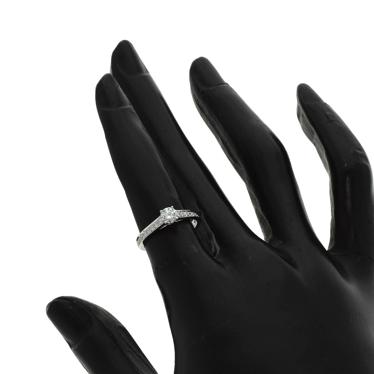 CARTIER Solitaire Diamond # 47 Ring Platinum PT950 Ladies [Used]