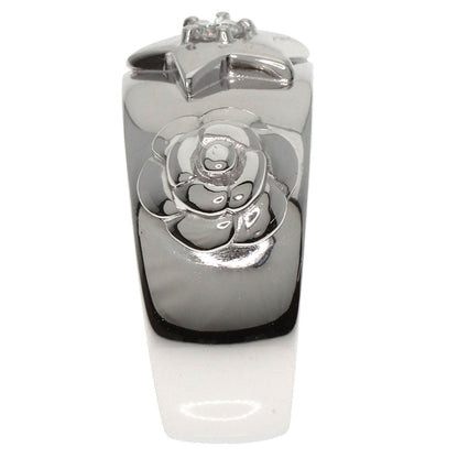 CHANEL Three Symbols 1P Diamond Ring K18 White Gold Ladies [Used]